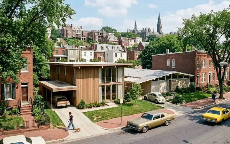 1960s-1980s Georgetown neighborhoods : copper supply pipe now at pinhole age under hard water